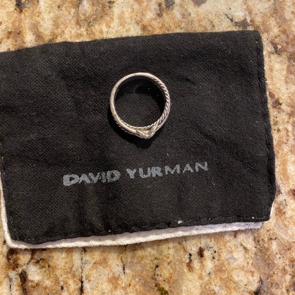 David Yurman X Crossover Ring With Diamonds - Picture 8 of 9